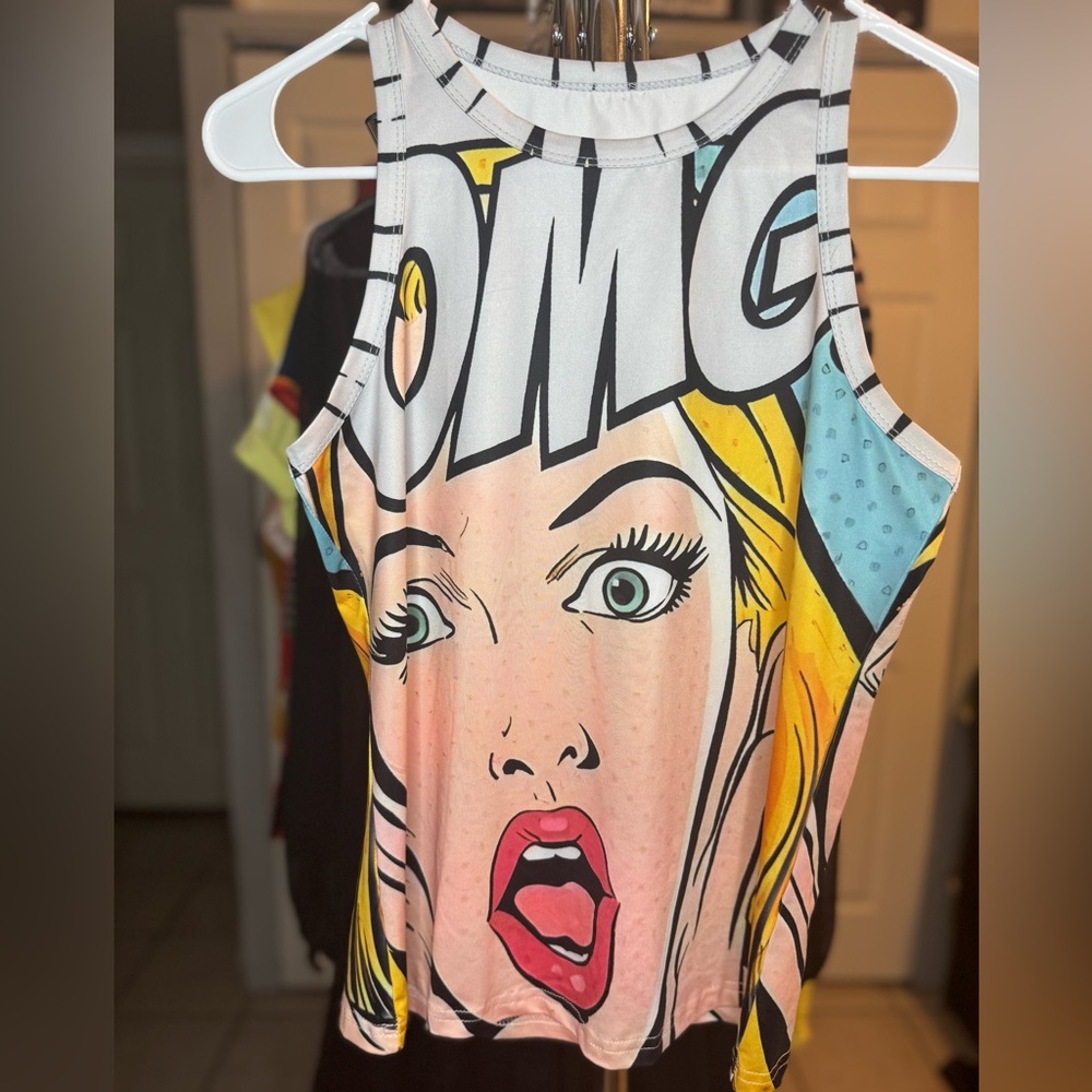Graphic Pop Art Tank Top